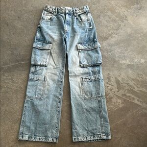 Stylish Blue Cargo Jeans